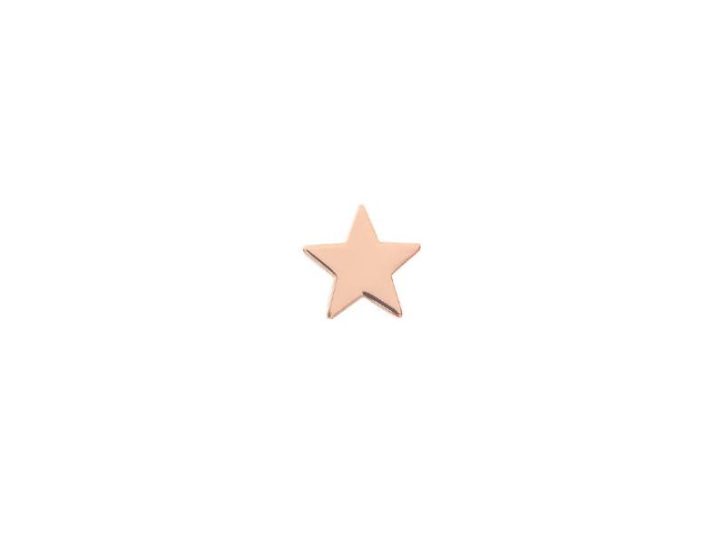 SINGLE STUD AURUM EARRING MADE WITH 18 KARAT ROSE GOLD STAR ORAUM43